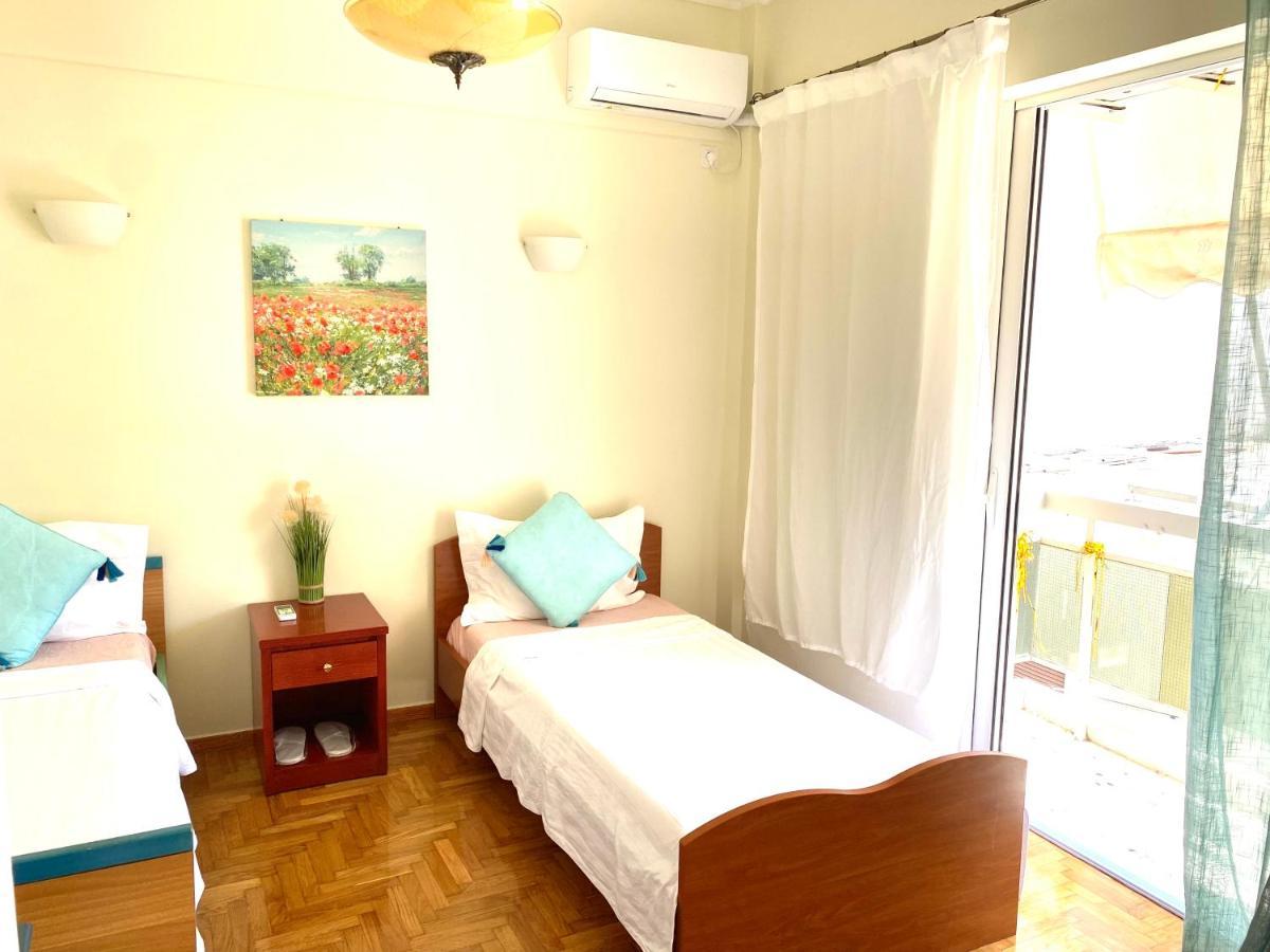 Quiet Near Subway And Acropolis 2 Bedrooms Apt 아테네 외부 사진